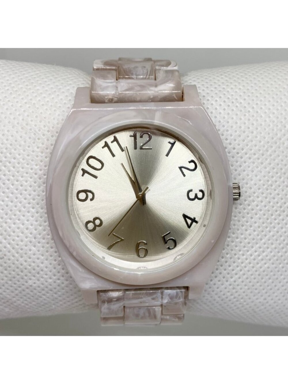 Accutime Women’s watch Tortoise design 39mm quartz analog adjustable running